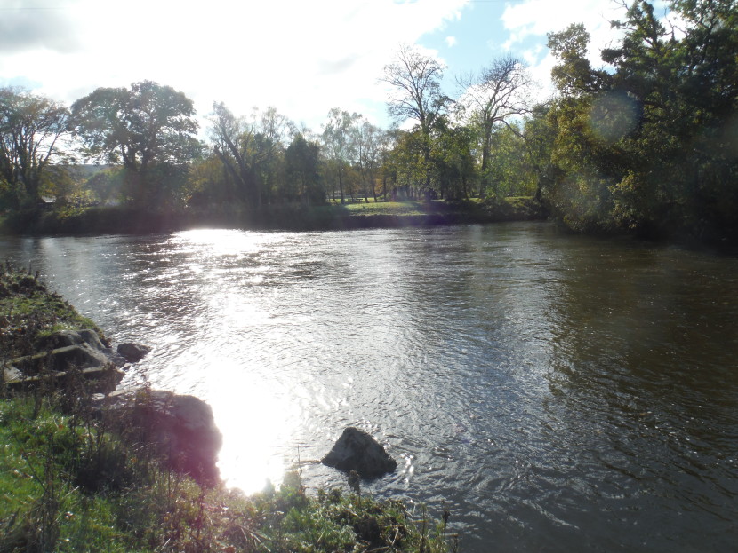Wye-Irfon junction pool at Builth